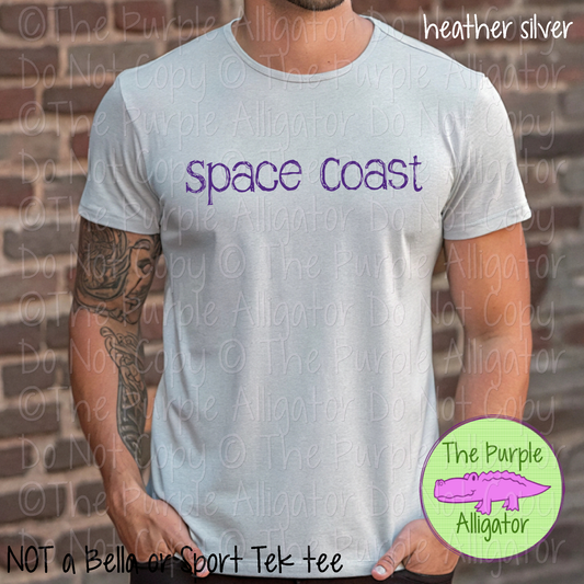 Space Coast Distorted | Bold Brush Stroke Spirit Wear Design – Rough Distorted School Style | CHOOSE YOUR TEXT COLOR - 0825 (d2f TPA)
