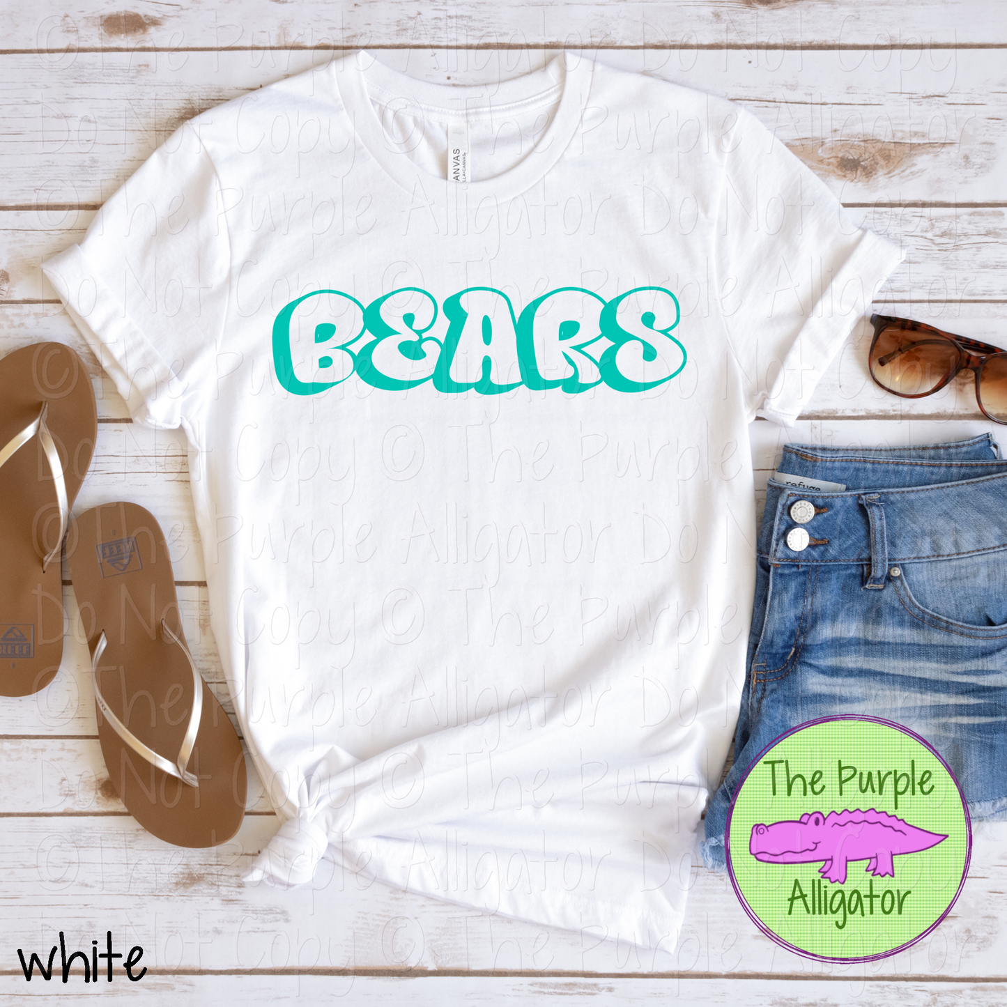 Bears Structured Chaos - The Outline Series | Spirit Wear Tee - Bold Outline Design 0226 TPA