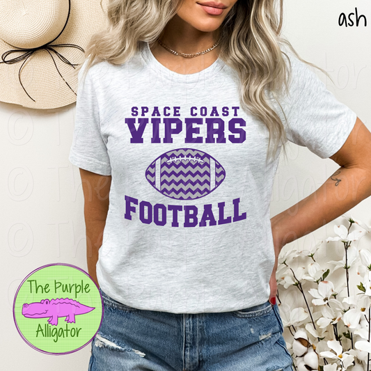 Space Coast Vipers Football SC4 Mascot School Spirit - CHOOSE YOUR DESIGN COLORS (d2f TPA)