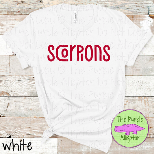 Scorpions Happy Bro | Fun & Playful School Spirit Wear for Teachers, Students & Fans – CHOOSE YOUR DESIGN COLORS - 0825 (d2f TPA)