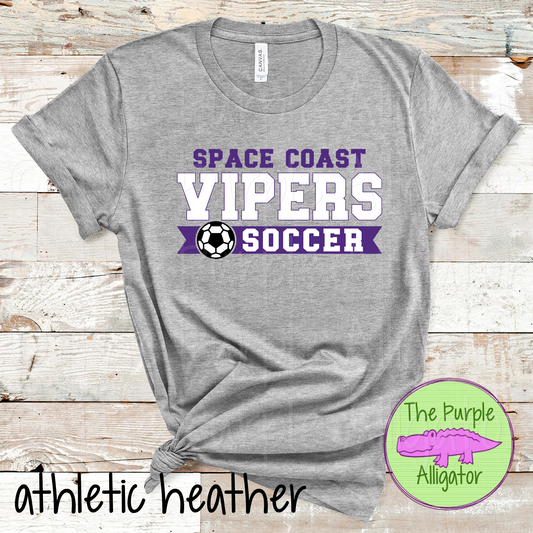Space Coast Vipers Soccer SC6 Mascot School Spirit - CHOOSE YOUR DESIGN COLORS (d2f TPA)