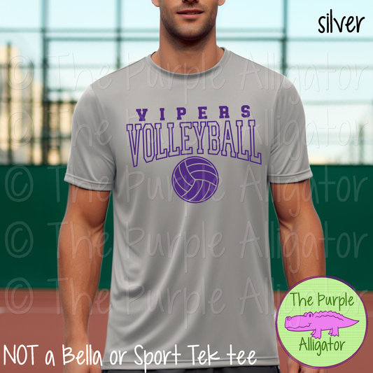 Vipers Volleyball SC49 Mascot School Spirit - CHOOSE YOUR DESIGN COLOR (d2f TPA)