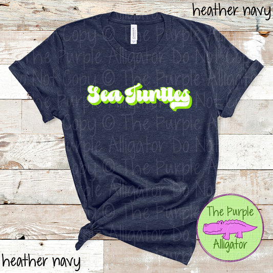 Sea Turtles Throwback – Custom School & Mascot Spirit Wear Apparel 0826 TPA