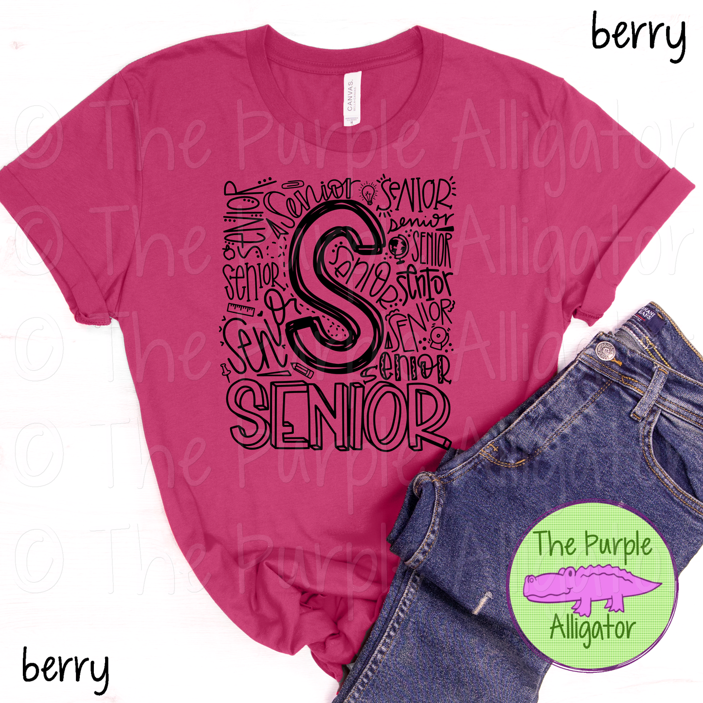 Senior Typography - CHOOSE YOUR DESIGN COLOR (d2f TPA)