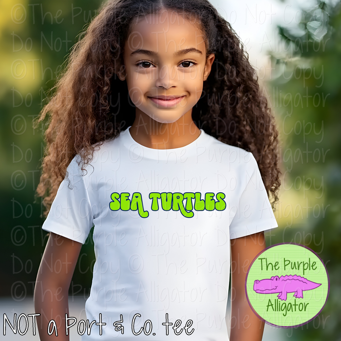 Sea Turtles Retro Swash – Custom School Spirit Wear Mascot Apparel 0424 TPA
