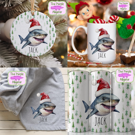 Personalized Christmas Bundle - Shark - Oversized
