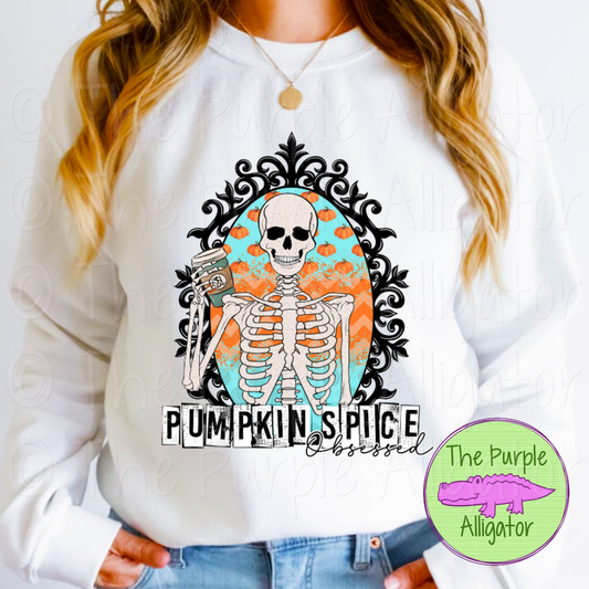 Skellie Pumpkin Spice Obsessed Frame (d2f TSp)