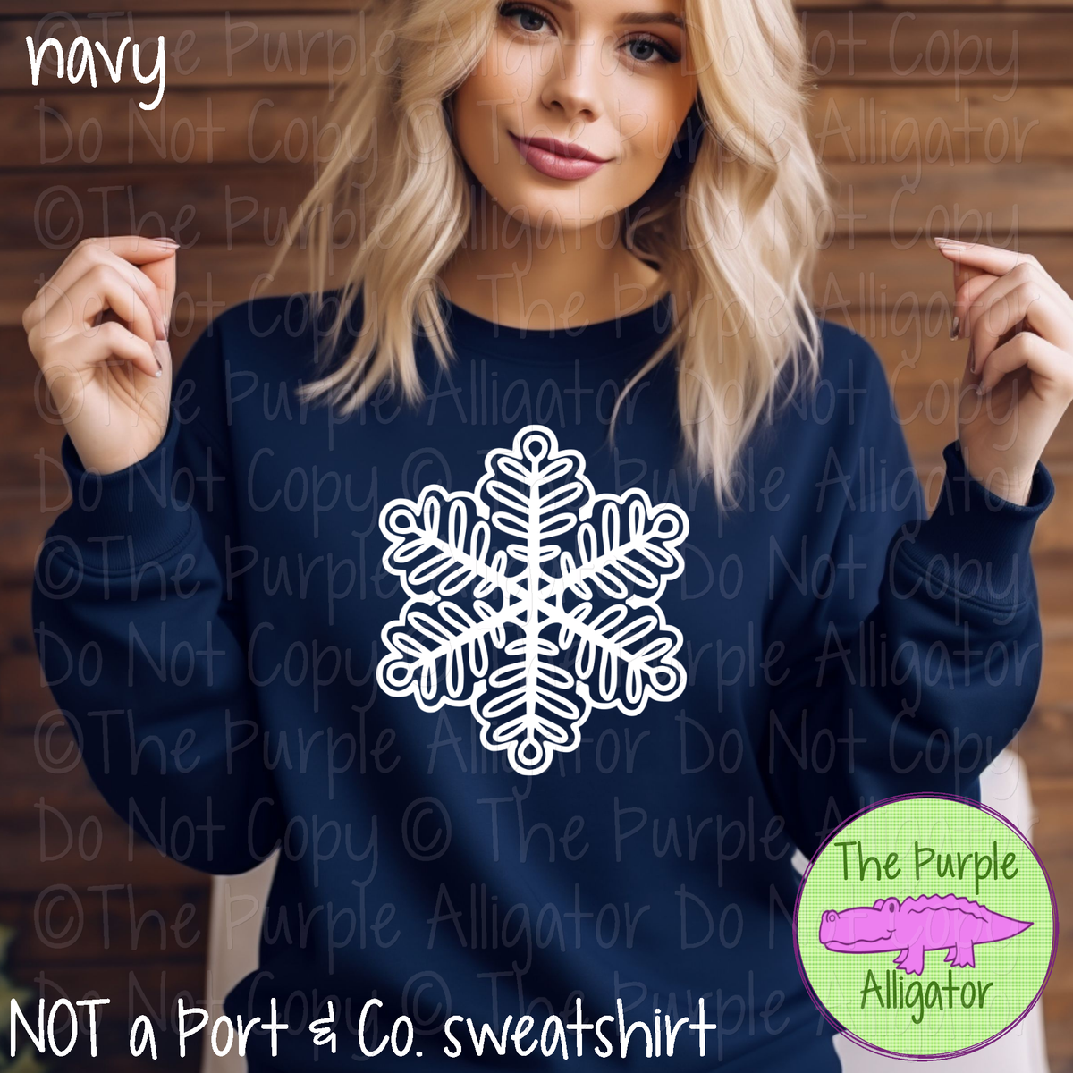 Classic Snowflake Winter Shirt and Sweatshirt 1017 CLN