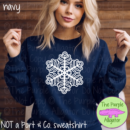 Classic Snowflake Winter Shirt and Sweatshirt 1017 CLN