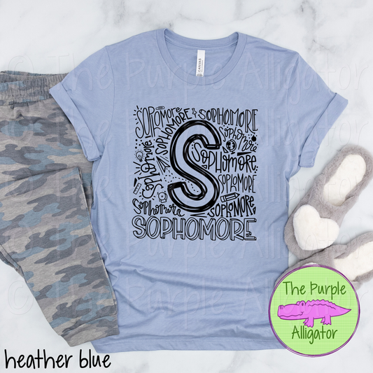 Sophomore Typography - CHOOSE YOUR DESIGN COLOR (d2f TPA)