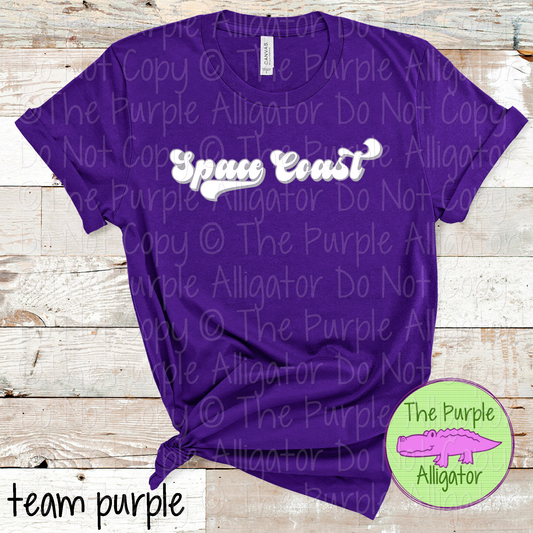 Space Coast B-Retro | Custom Retro School Spirit Wear for Students, Staff & Fans - CHOOSE YOUR DESIGN COLORS 0725 (d2f TPA)