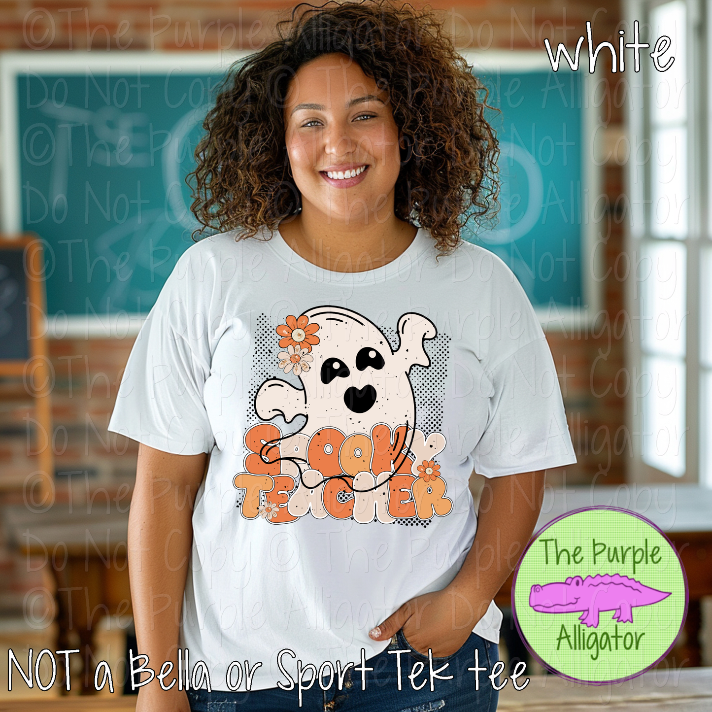 Spooky Teacher Ghost | Cute Halloween Teacher Graphic Tee 0923 HMD