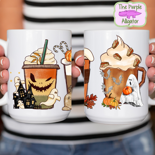 Spooky Ghost Coffees (TD) 15oz Ceramic Mug