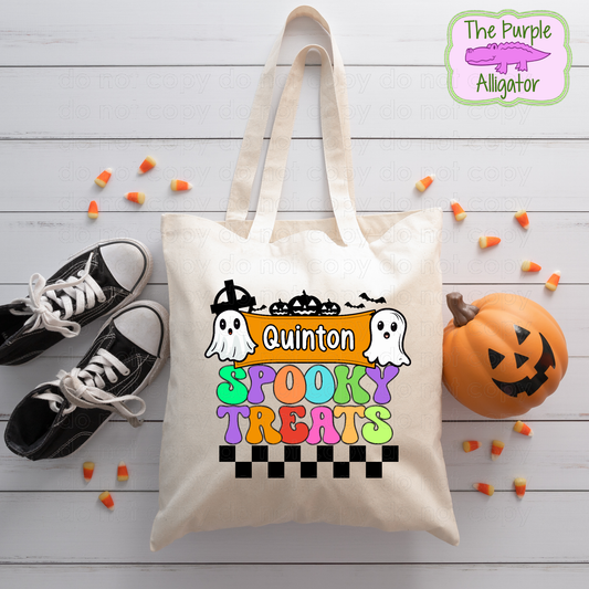 Spooky Treats Personalized Halloween Bag (d2f RTD)