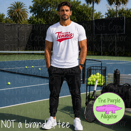 Scorpions Tennis 15 – Classic Swash Custom Tennis Spirit Wear Mascot Apparel 1026 TPA