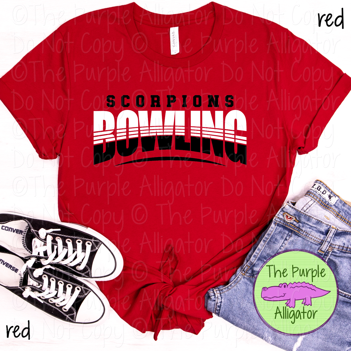 Scorpions Bowling 1 - Vintage Arch Custom Bowling Spirit Wear Mascot Apparel 0624 TPA