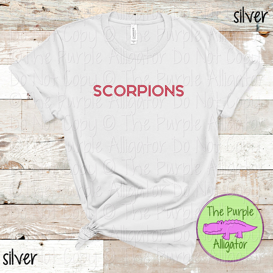 Scorpions Dualline Classic – The Retro Line Series Vintage Double Line Lettering Custom Spirit Wear 0426 TPA