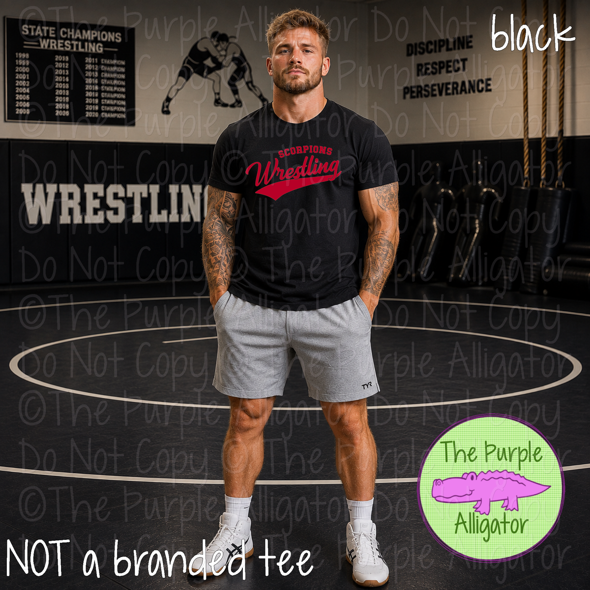 Scorpions Wrestling 12 – Classic Swash Custom Wrestling Spirit Wear Mascot Apparel 1026 TPA
