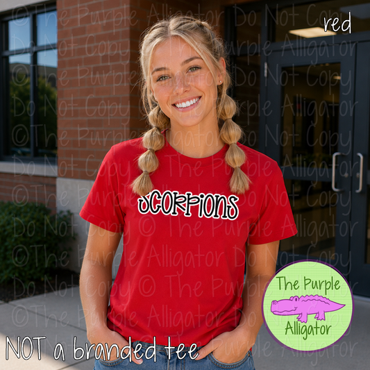 Scorpions Quirk – Custom Spirit Wear School & Mascot Apparel 0926 TPA