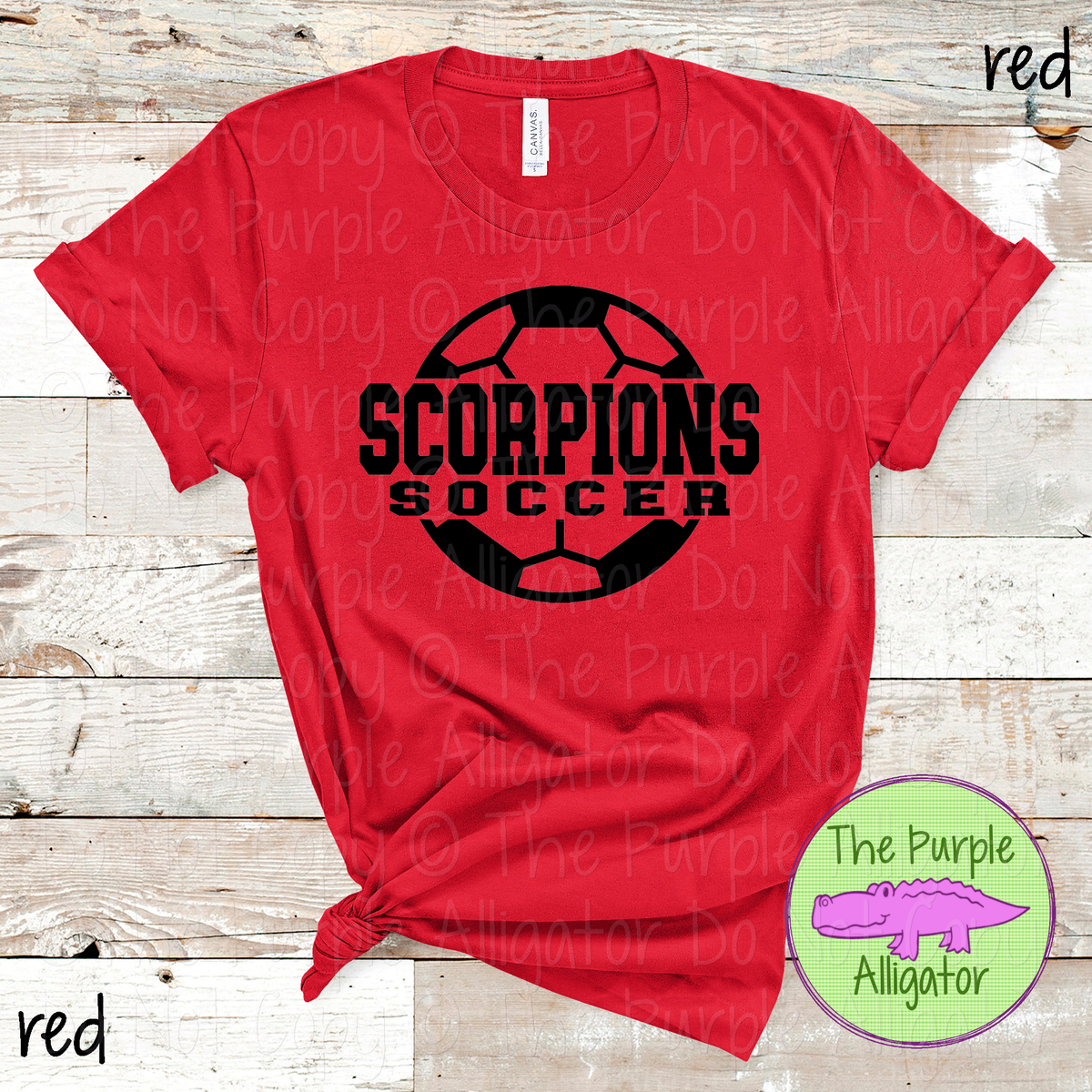 Scorpions Soccer 9 – Custom Soccer Ball Mascot Spirit Wear 1026 TPA