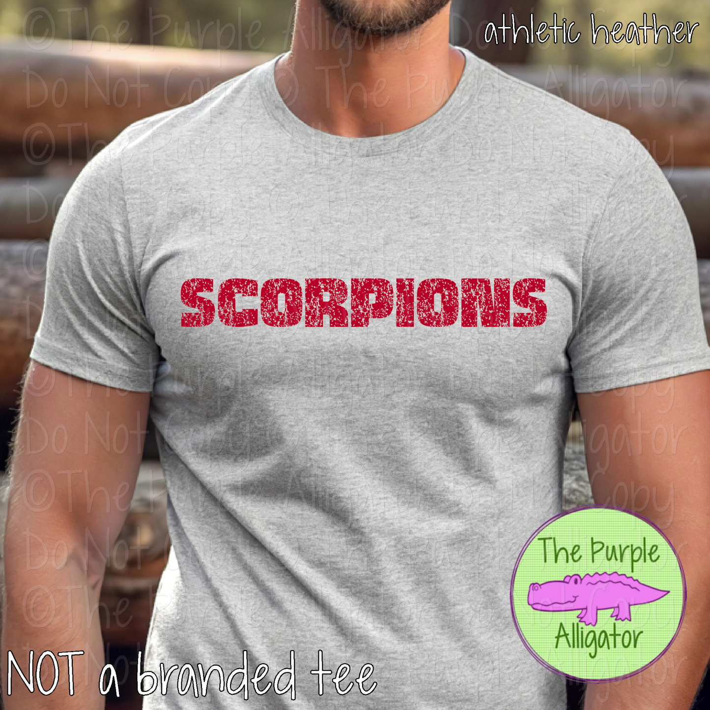 Scorpions Hardline The Grunge Series Distressed Block Athletic Spirit Wear 0326 TPA