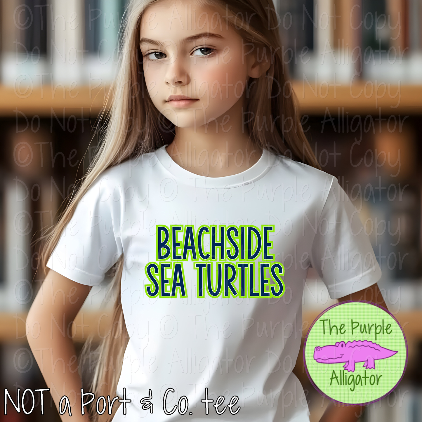 Beachside Sea Turtles School Stack – Custom Elementary School Spirit Wear School Apparel 0726 TPA