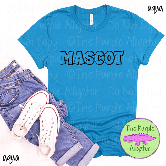 YOUR Mascot Streetline Trace – The Outline Series | Comic Style Spirit Design - CHOOSE YOUR TEXT COLOR - 1025 (d2f TPA)