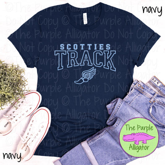 Scotties Track 9 - Custom Track Team Spirit Wear Mascot Apparel 0724 TPA