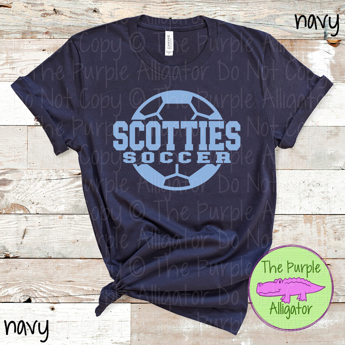 Scotties Soccer 9 – Custom Soccer Ball Mascot Spirit Wear 1026 TPA