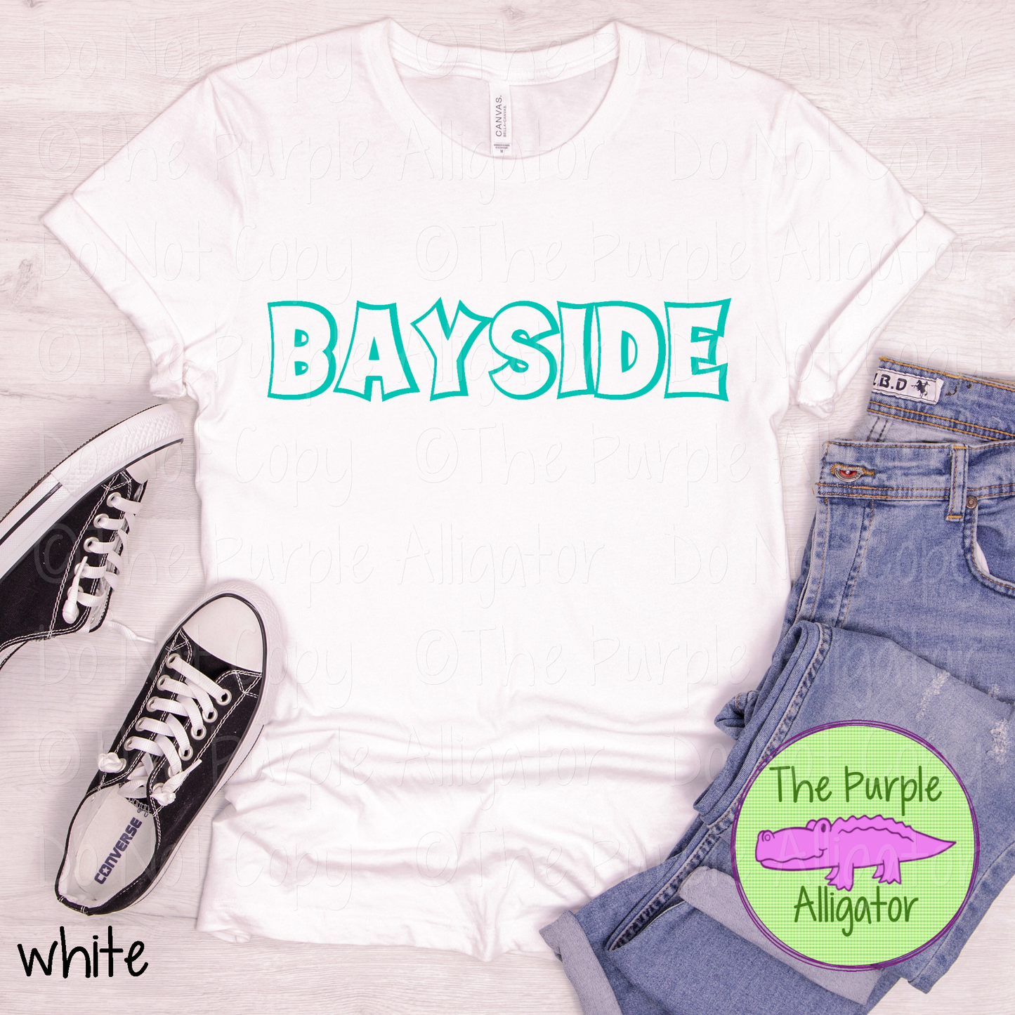 Bayside Streetline Trace – The Outline Series | Comic Style Spirit Design - CHOOSE YOUR TEXT COLOR - 1025 (d2f TPA)