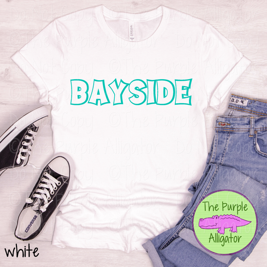 Bayside Streetline Trace – The Outline Series | Comic Style Spirit Design - CHOOSE YOUR TEXT COLOR - 1025 (d2f TPA)