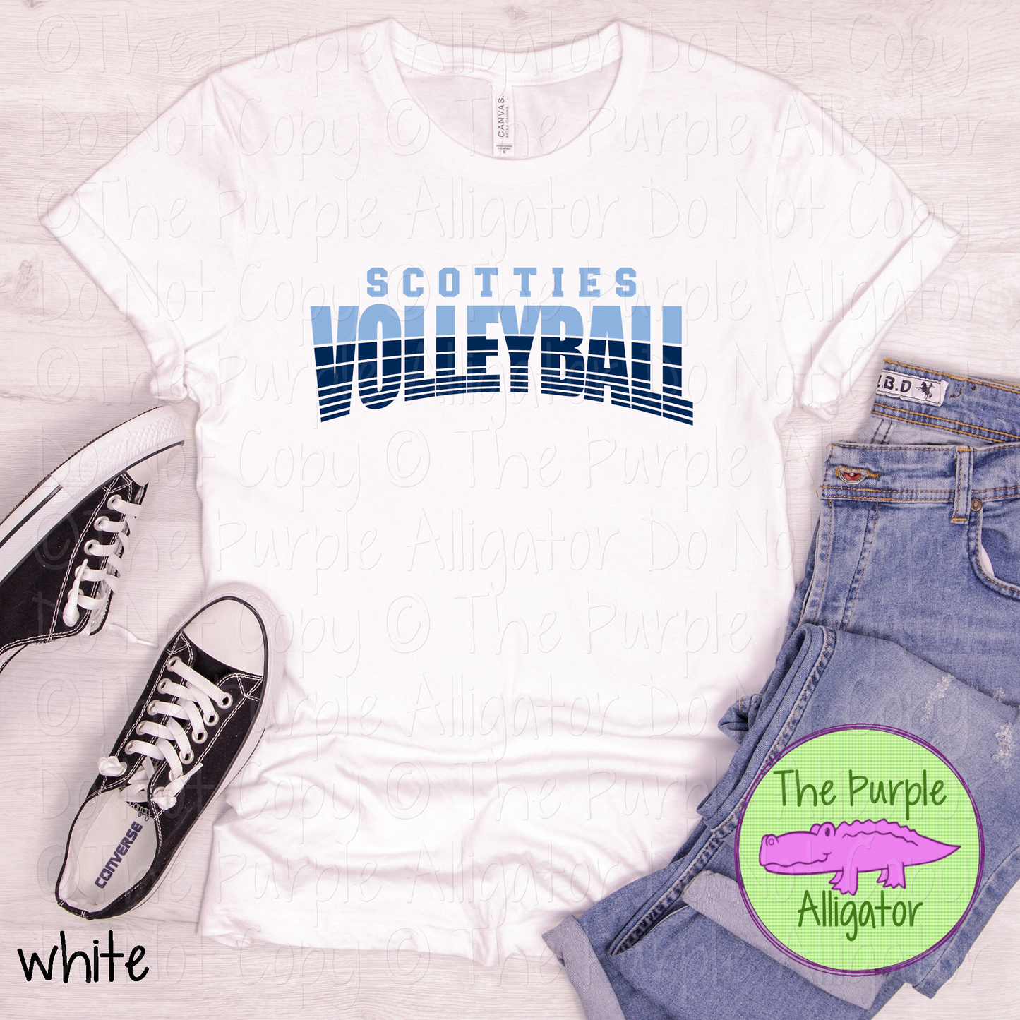 Scotties Volleyball 38 - Vintage Arch Custom Volleyball Spirit Wear Mascot Apparel 0626 TPA