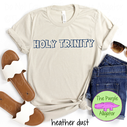 Holy Trinity Streetline Trace – The Outline Series | Comic Style Spirit Design - CHOOSE YOUR TEXT COLOR - 1025 (d2f TPA)