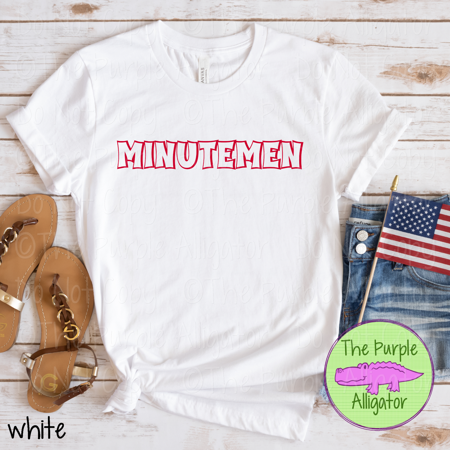Minutemen Streetline Trace – The Outline Series | Comic Style Spirit Design - CHOOSE YOUR TEXT COLOR - 1025 (d2f TPA)