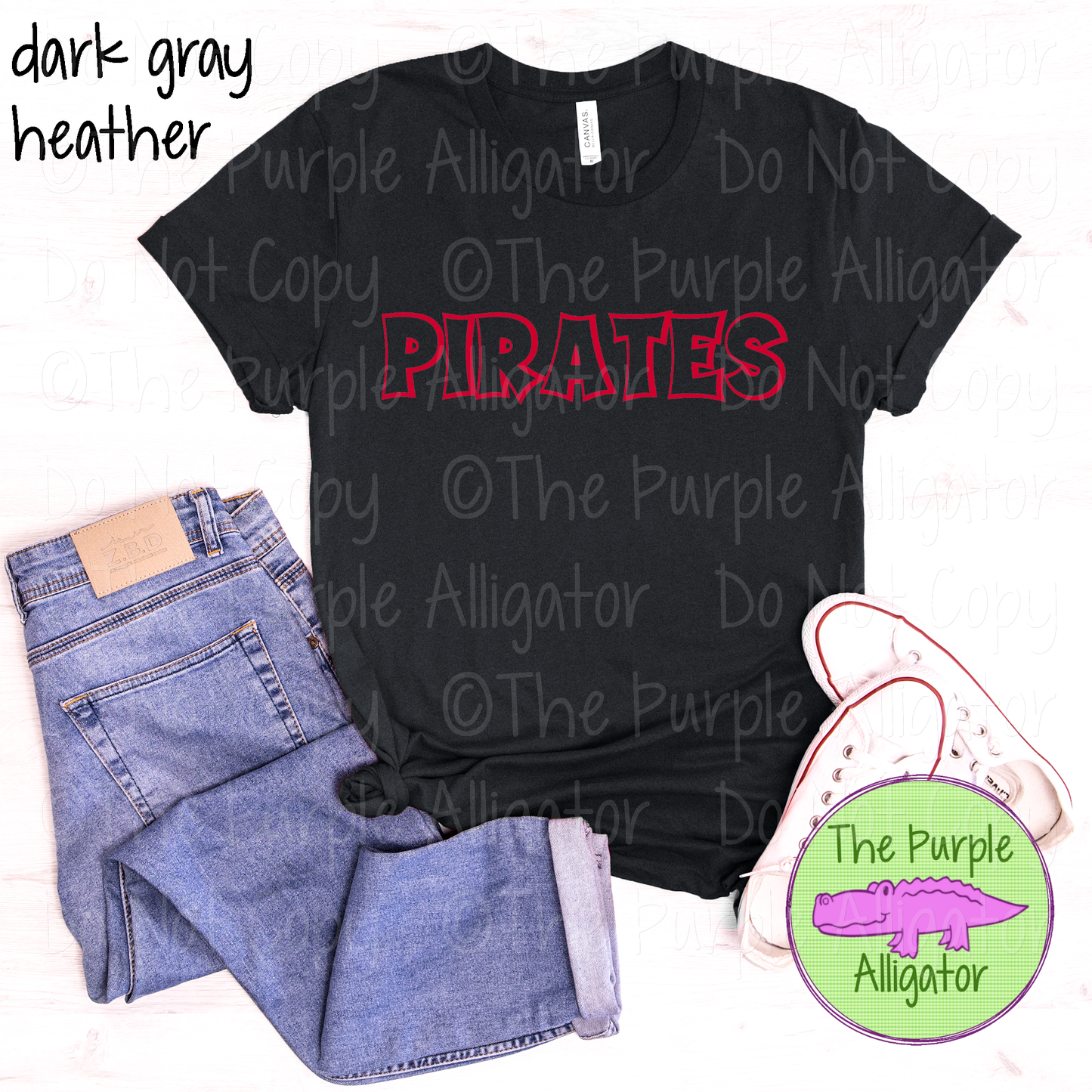 Pirates Streetline Trace – The Outline Series | Comic Style Spirit Design - CHOOSE YOUR TEXT COLOR - 1025 (d2f TPA)