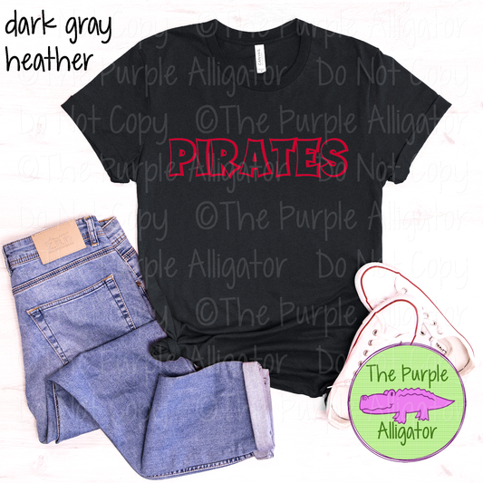 Pirates Streetline Trace – The Outline Series | Comic Style Spirit Design - CHOOSE YOUR TEXT COLOR - 1025 (d2f TPA)