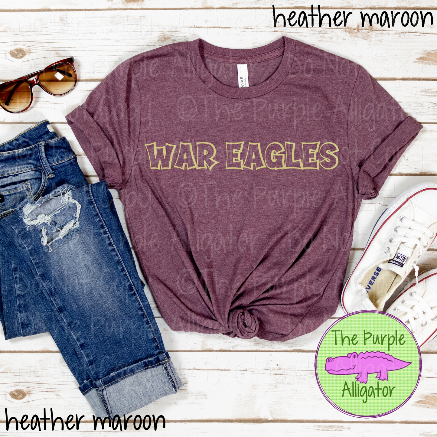 War Eagles Streetline Trace – The Outline Series | Comic Style Spirit Design - CHOOSE YOUR TEXT COLOR - 1025 (d2f TPA)