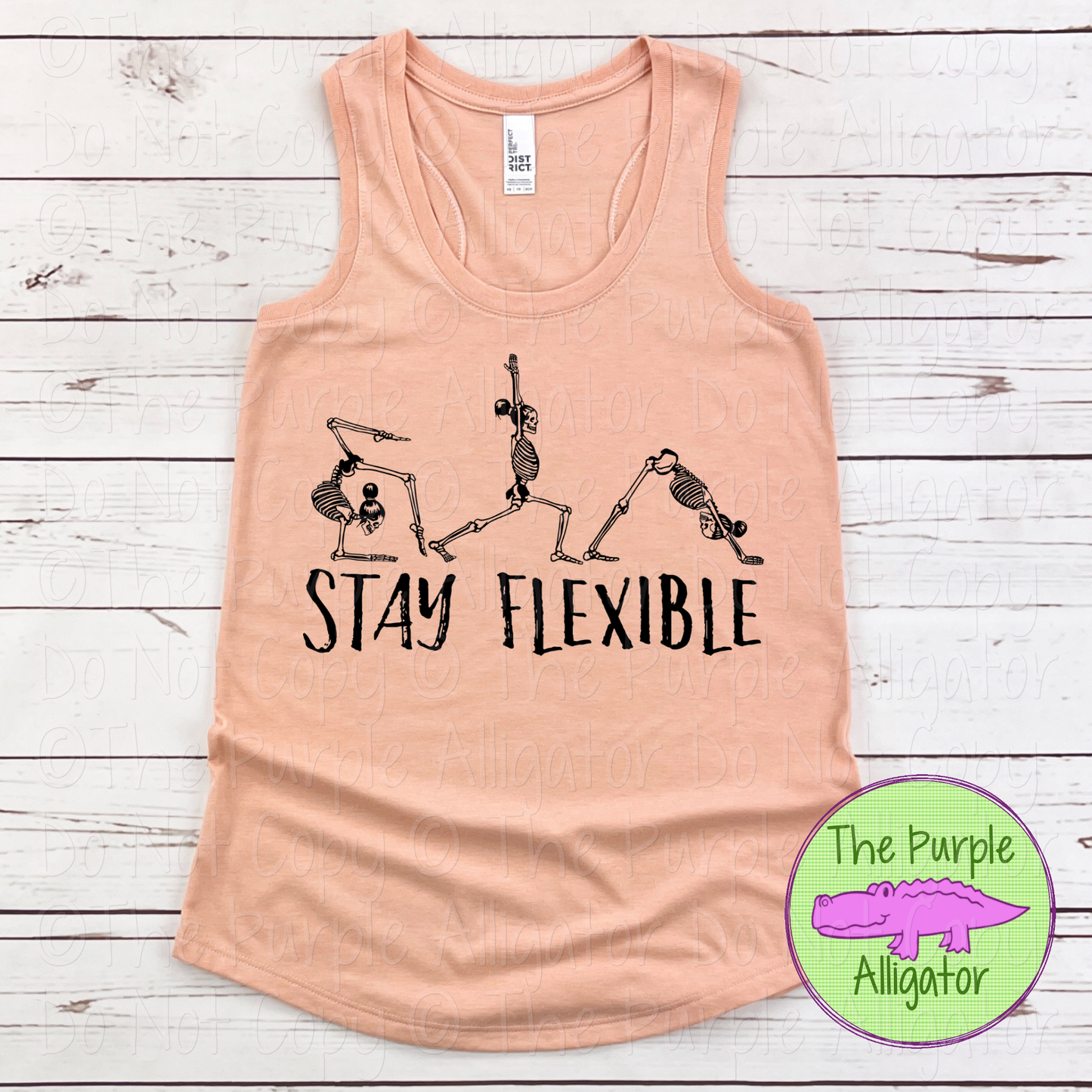 Stay Flexible Workout Apparel Funny Fitness Shirt Yoga Humor Stretching Gym Tank Active Lifestyle 1224 HMD