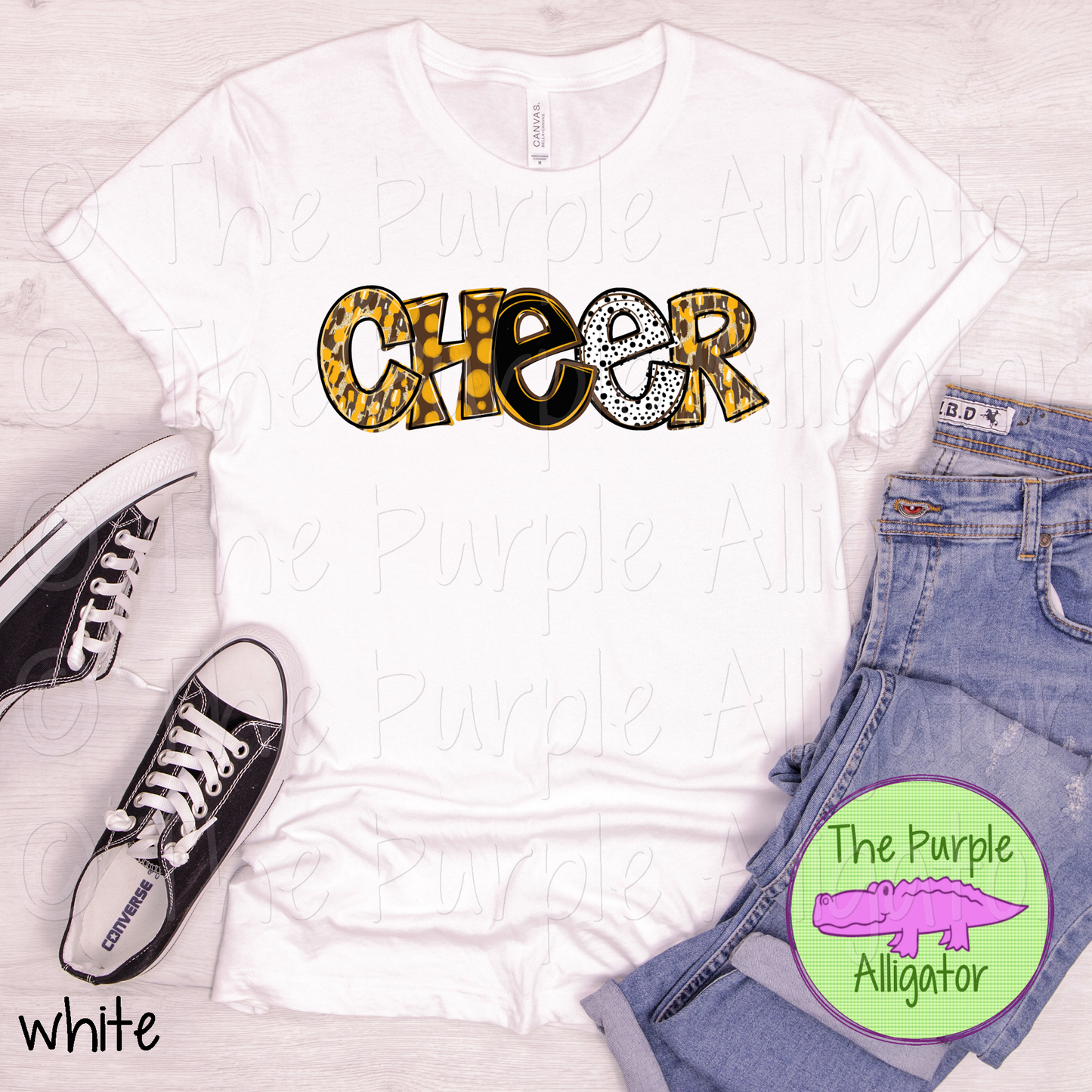 Cheer Brown & Yellow Gold Spirit Alpha School Spirit (d2f TPA)