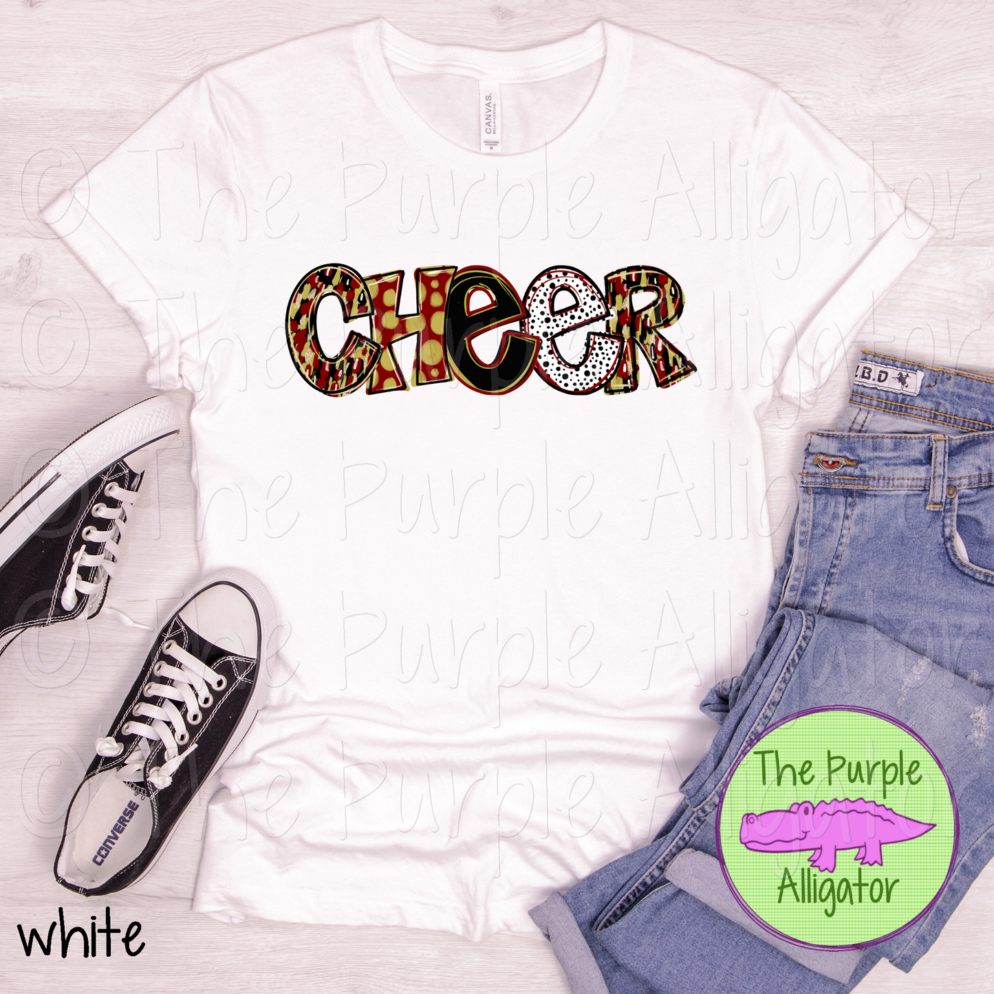 Cheer Maroon & Vegas Gold Spirit Alpha School Spirit (d2f TPA)