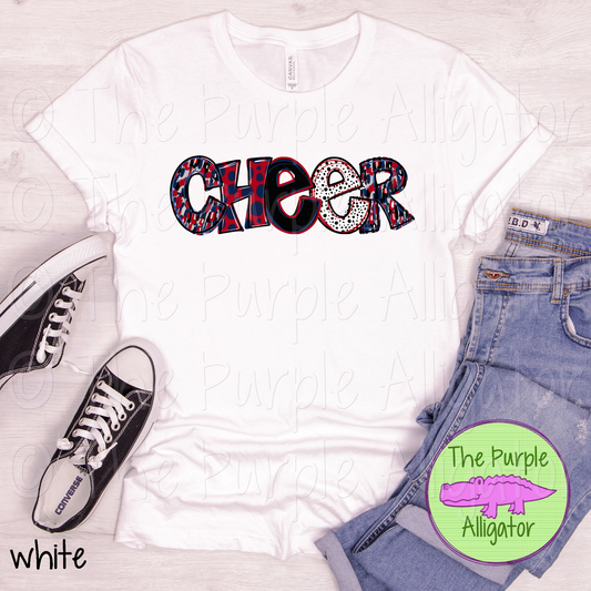 Cheer Red & Navy Spirit Alpha School Spirit (d2f TPA)