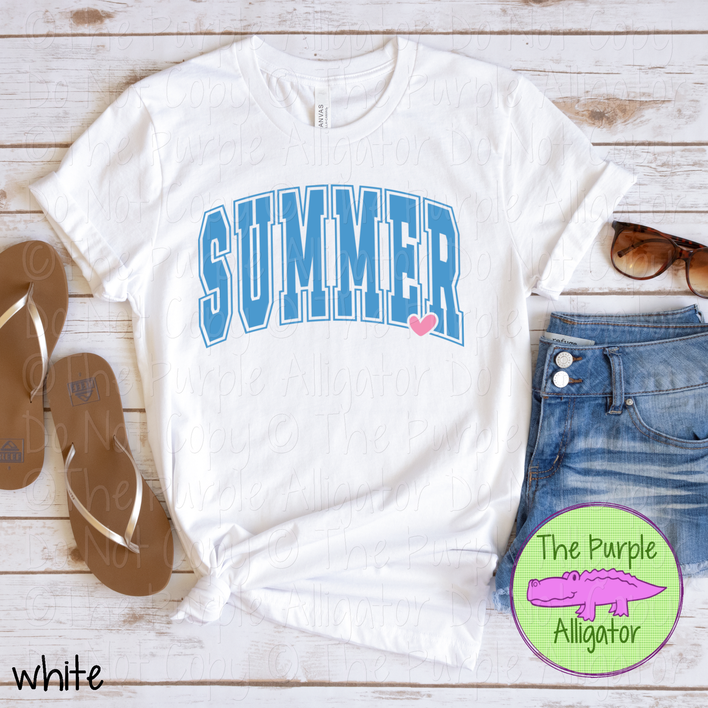 Summer Heart Arch Colorful Beach Graphic Apparel 0324 MD
