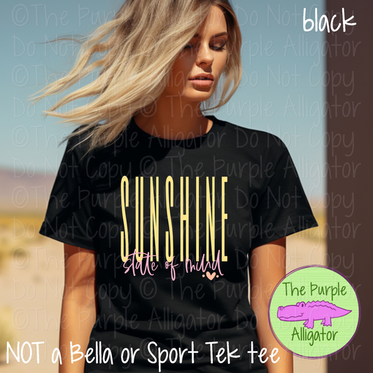 Sunshine State of Mind Colorful Summer Beach Graphic Apparel 0326 HMD