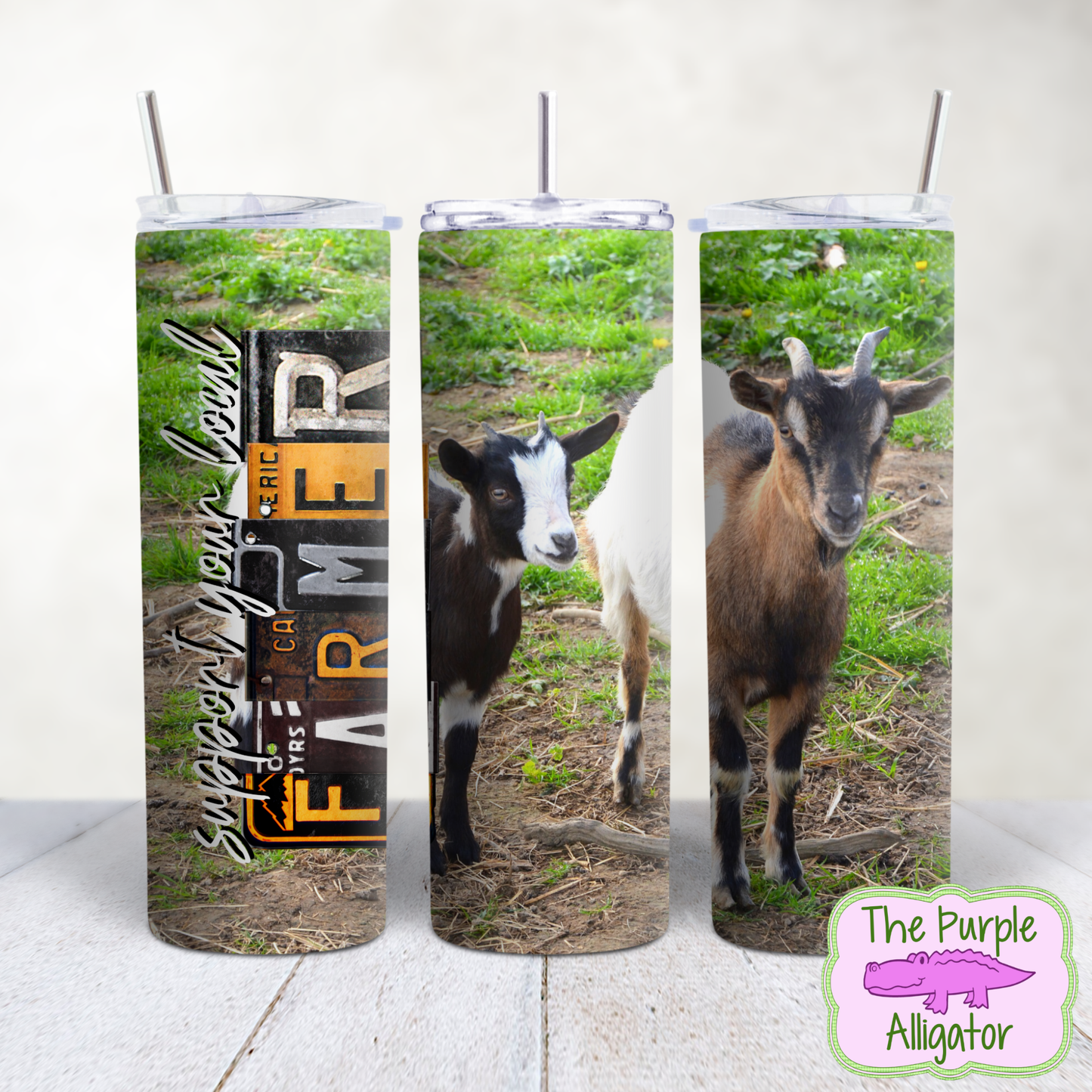 Support Your Local Farmer Goats (BT) 20oz Tumbler
