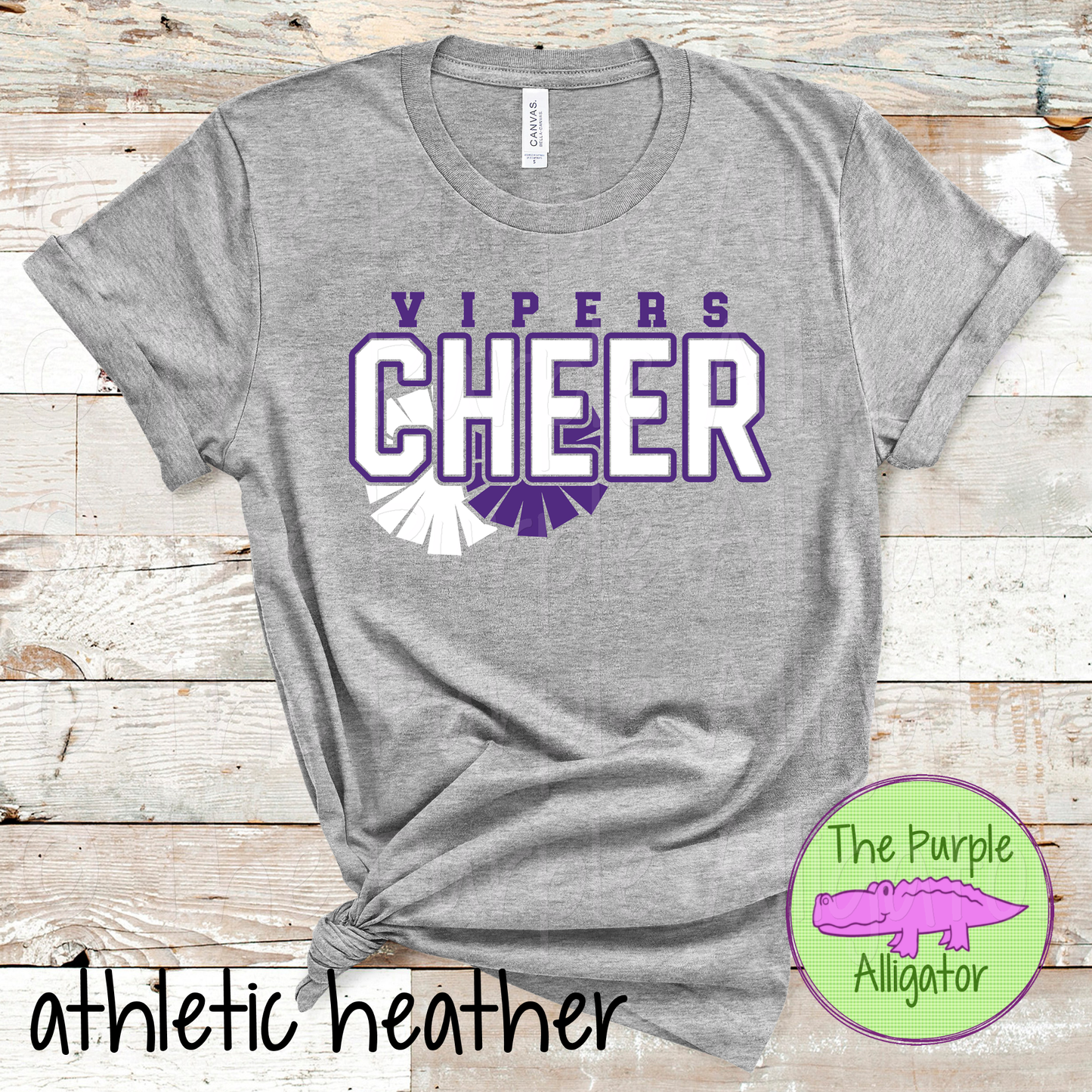 Vipers Cheer SC34 Mascot School Spirit - CHOOSE YOUR DESIGN COLORS (d2f TPA)