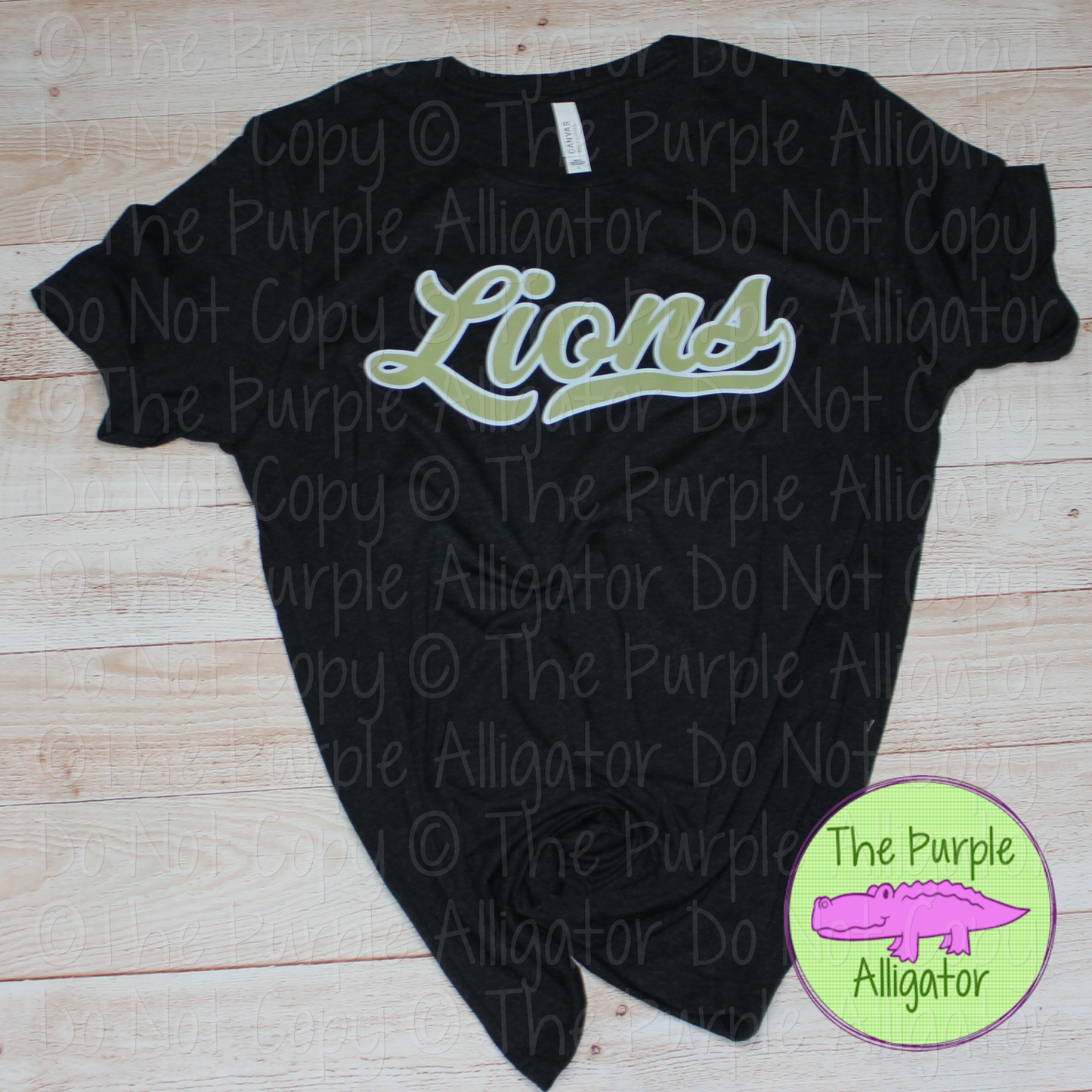 Lions Swash Mascot Spirit School Spirit Wear Team Swag - CHOOSE YOUR DESIGN COLORS - 0625 (d2f TPA)