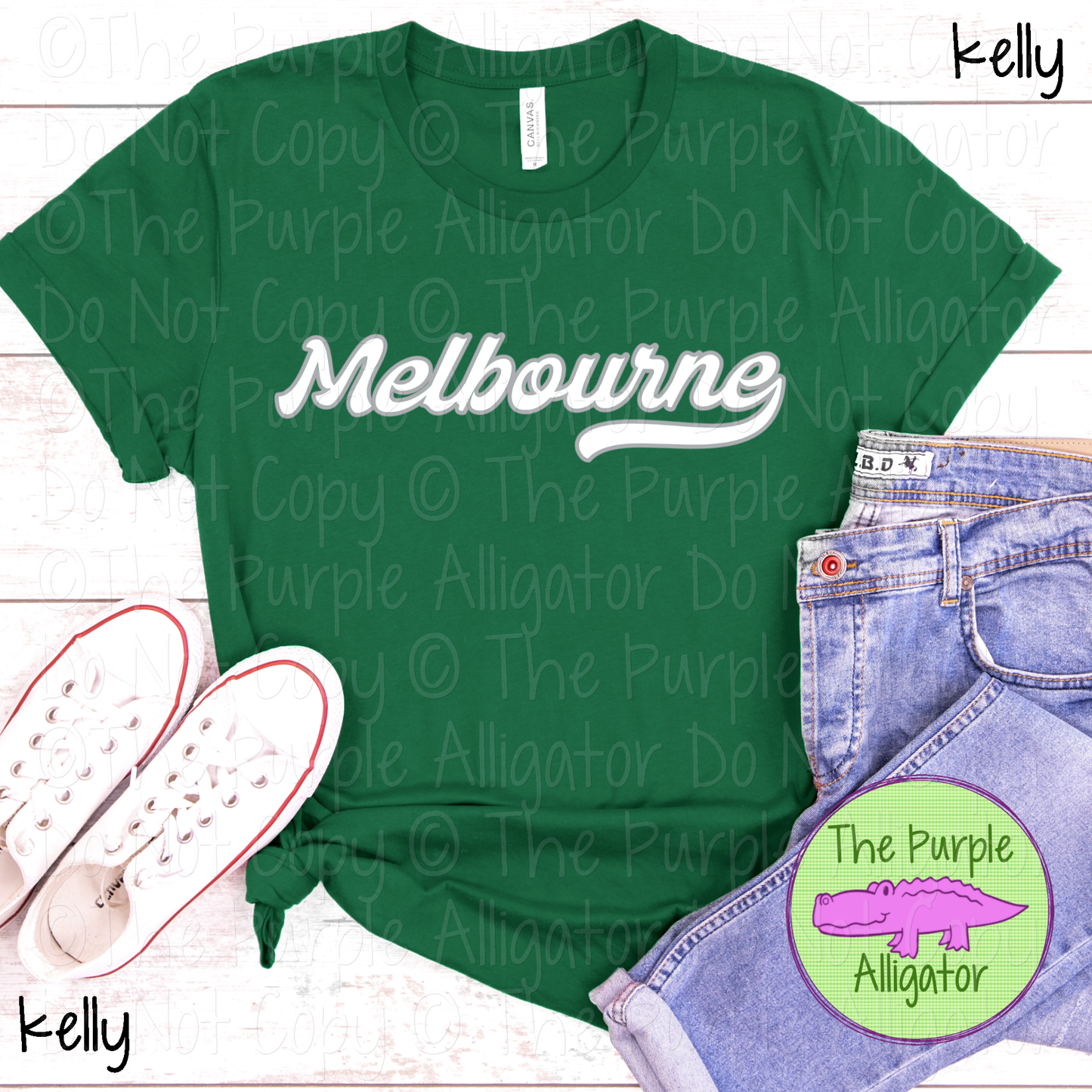 Melbourne Swingline – The Signature Series | Retro Script Design - CHOOSE YOUR DESIGN COLORS - 1125 (d2f TPA)