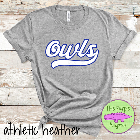 Owls Swingline – The Signature Series | Retro Script Design - CHOOSE YOUR DESIGN COLORS - 1125 (d2f TPA)