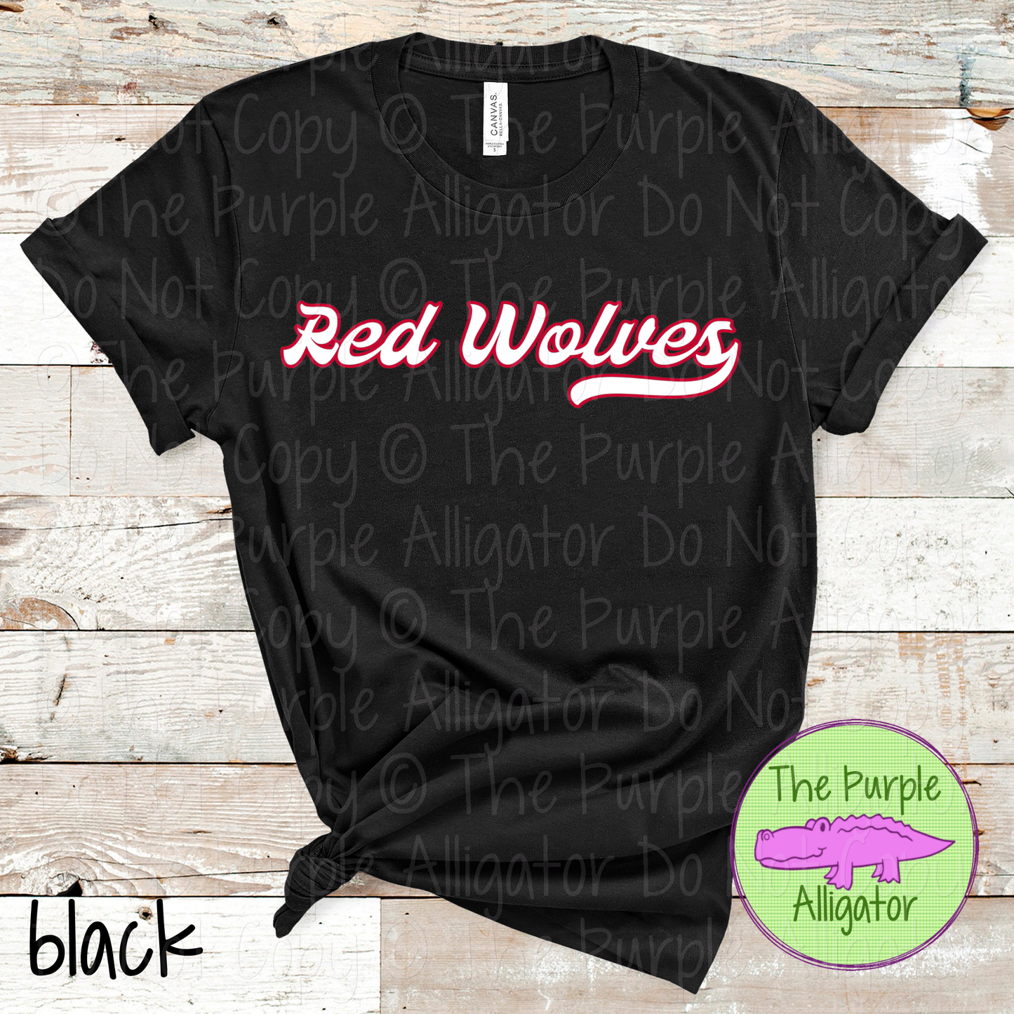 Red Wolves Swingline – The Signature Series | Retro Script Design - CHOOSE YOUR DESIGN COLORS - 1125 (d2f TPA)