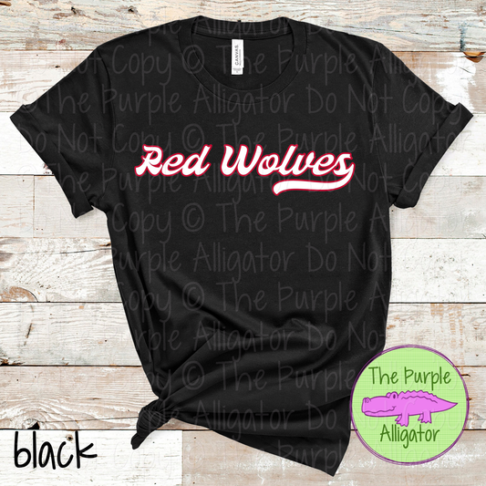 Red Wolves Swingline – The Signature Series | Retro Script Design - CHOOSE YOUR DESIGN COLORS - 1125 (d2f TPA)